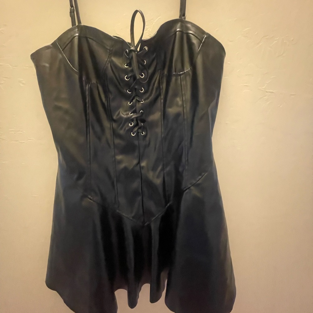 Black Corset-Style Top
